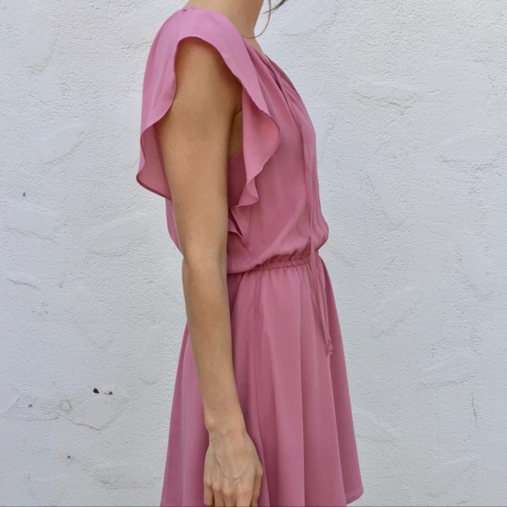BB Dakota Adrienn Dusty Rose Fit & Flare Dress XS